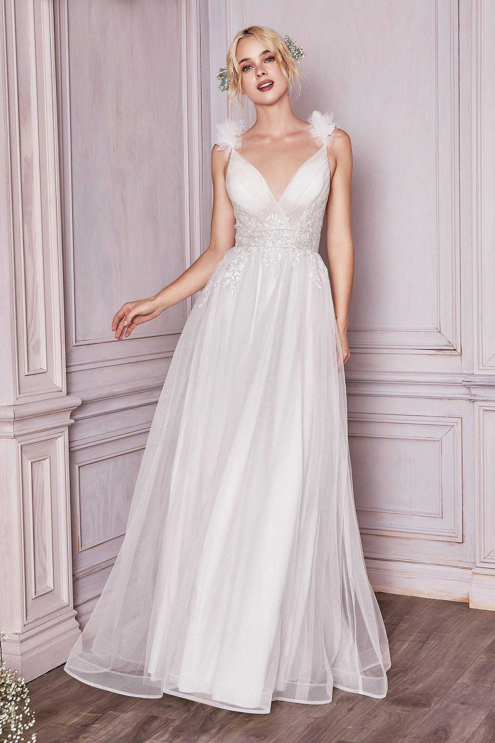 Cendrillon Divine, Cendrillon Divine CD971W Robe de mariée longue en tulle sans manches