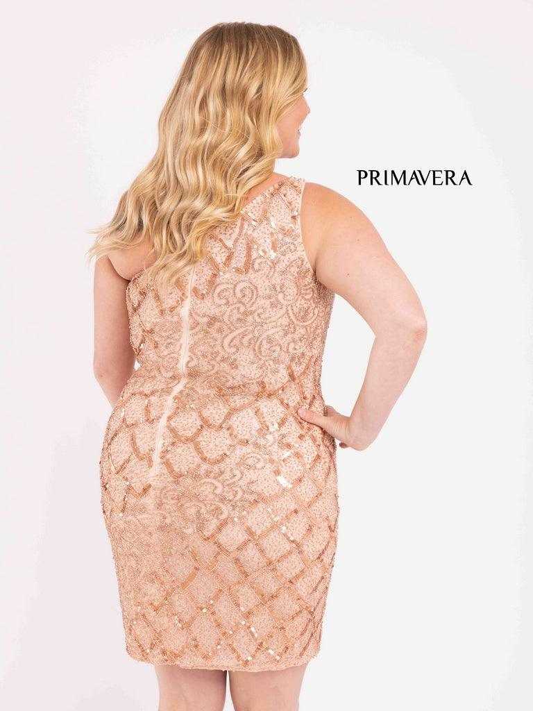 Primavera Couture, Primavera Couture Robe courte ajustée grande taille 3885