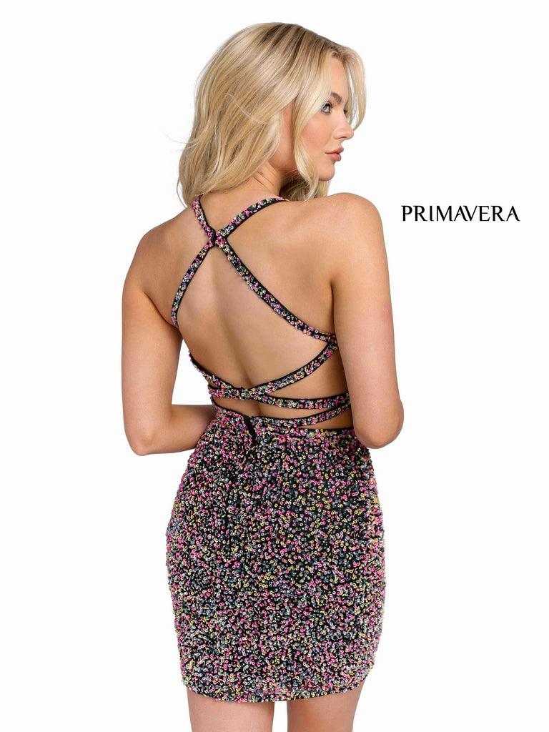 Primavera Couture, Primavera Couture Robe de bal courte perlée 3824