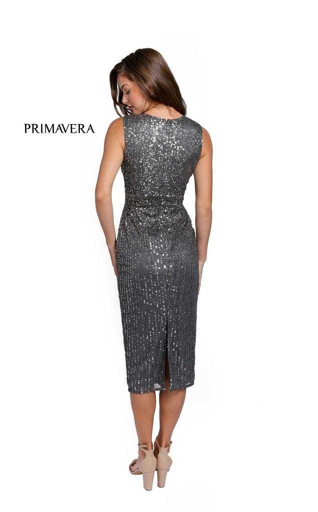 Primavera Couture, Primavera Couture Robe longueur thé sans manches 11076