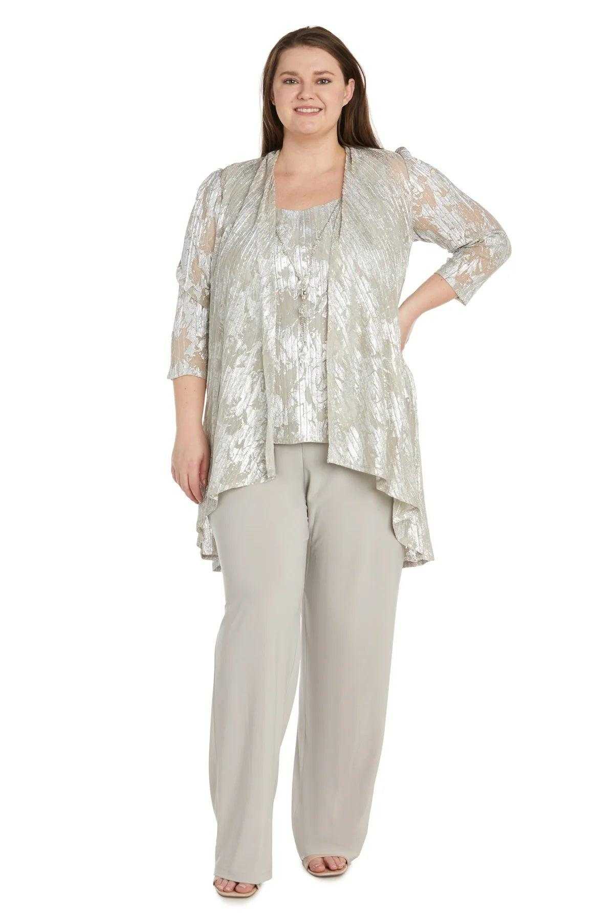 R&M Richards, R&M Richards 1052W Costume pantalon long formel grande taille