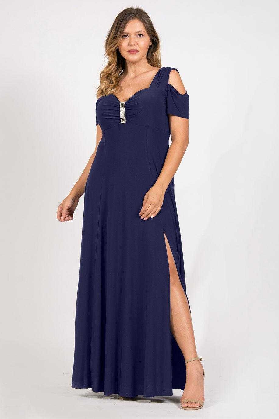 R&M Richards, R&M Richards 1367 Robe de soirée longue formelle en liquidation