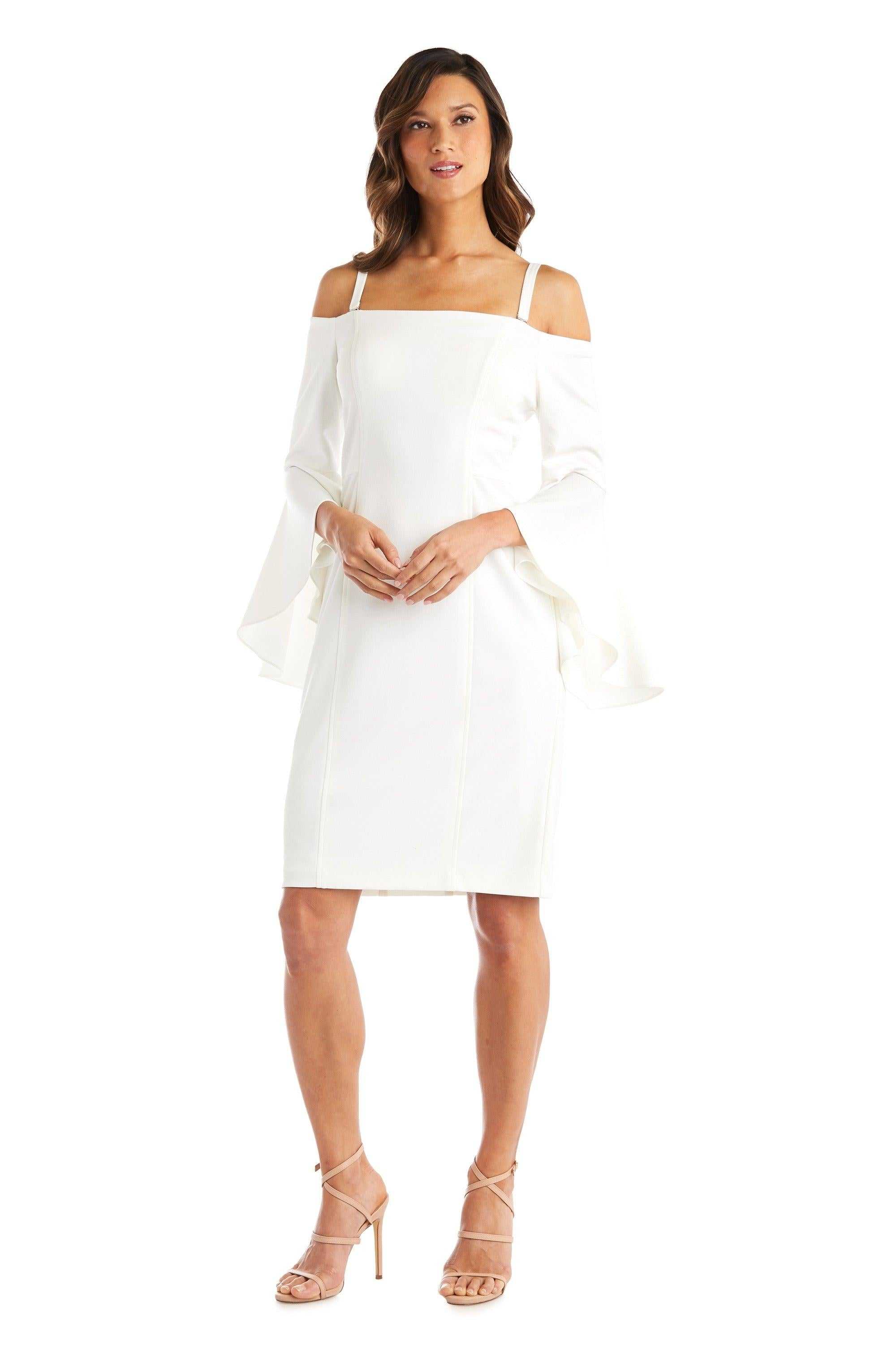 R&M Richards, R&M Richards 226 Robe de cocktail courte à épaules dénudées Soldes