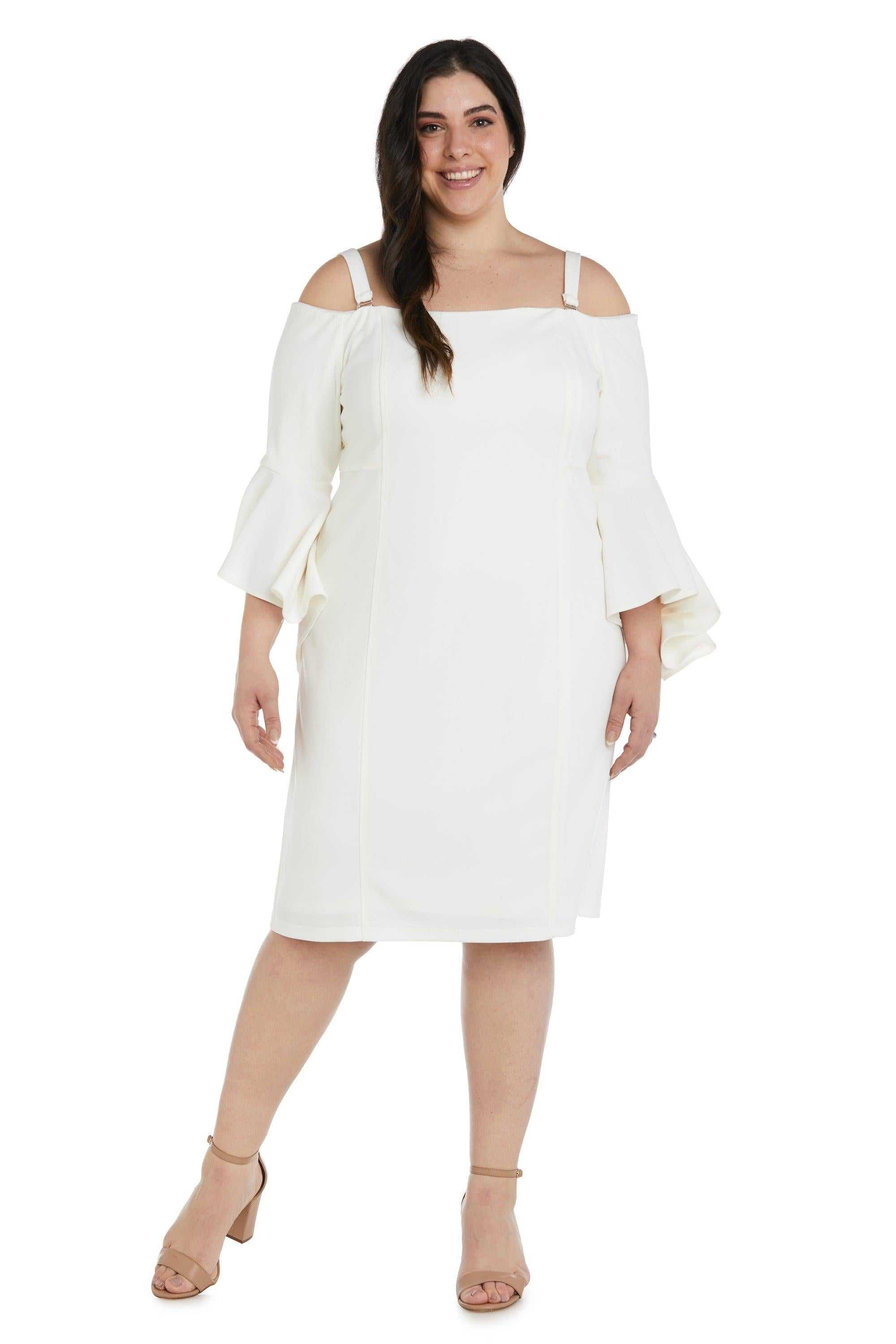 R&M Richards, R&M Richards 2262W Robe de cocktail courte grande taille