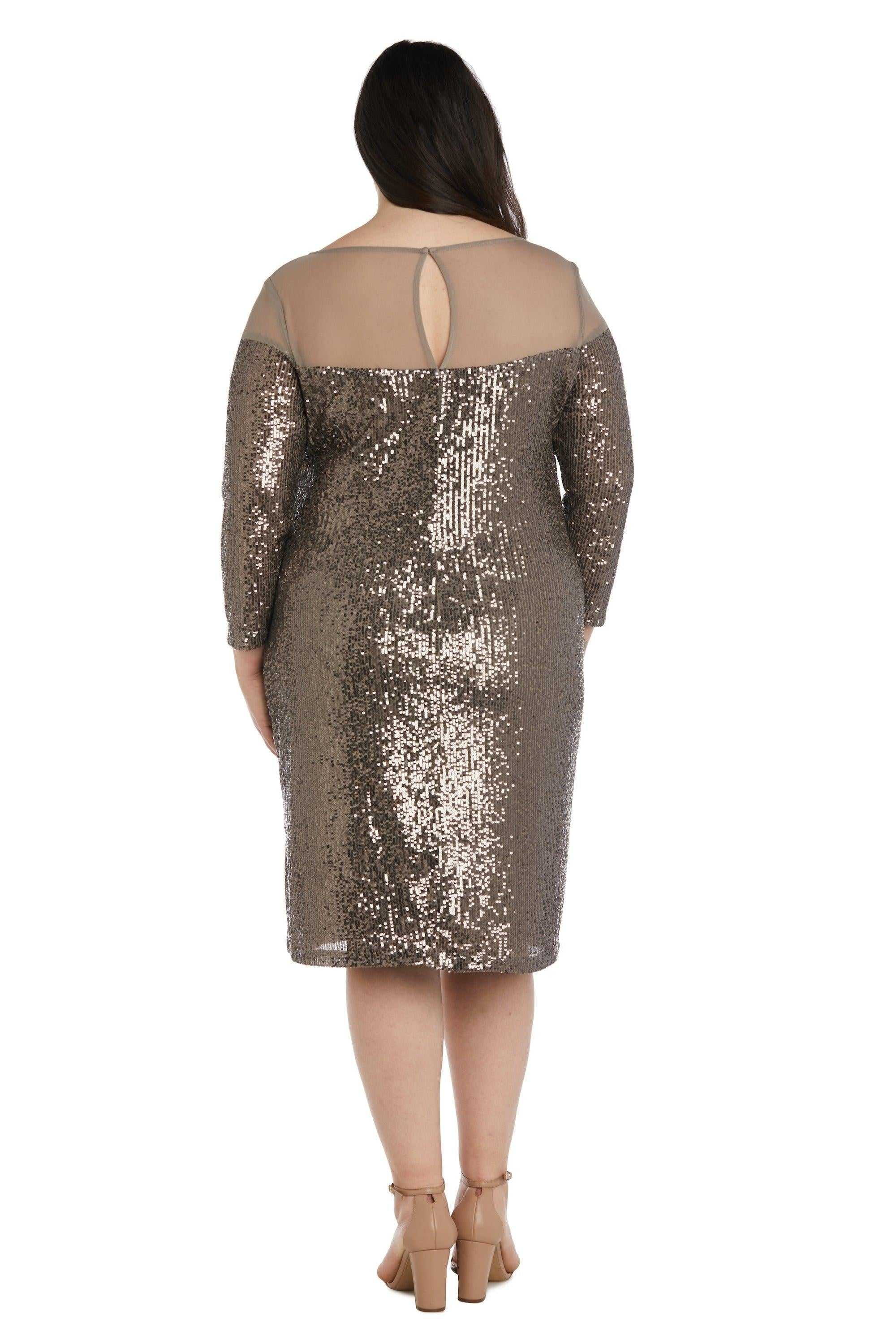 R&M Richards, R&M Richards 2428W Robe courte grande taille