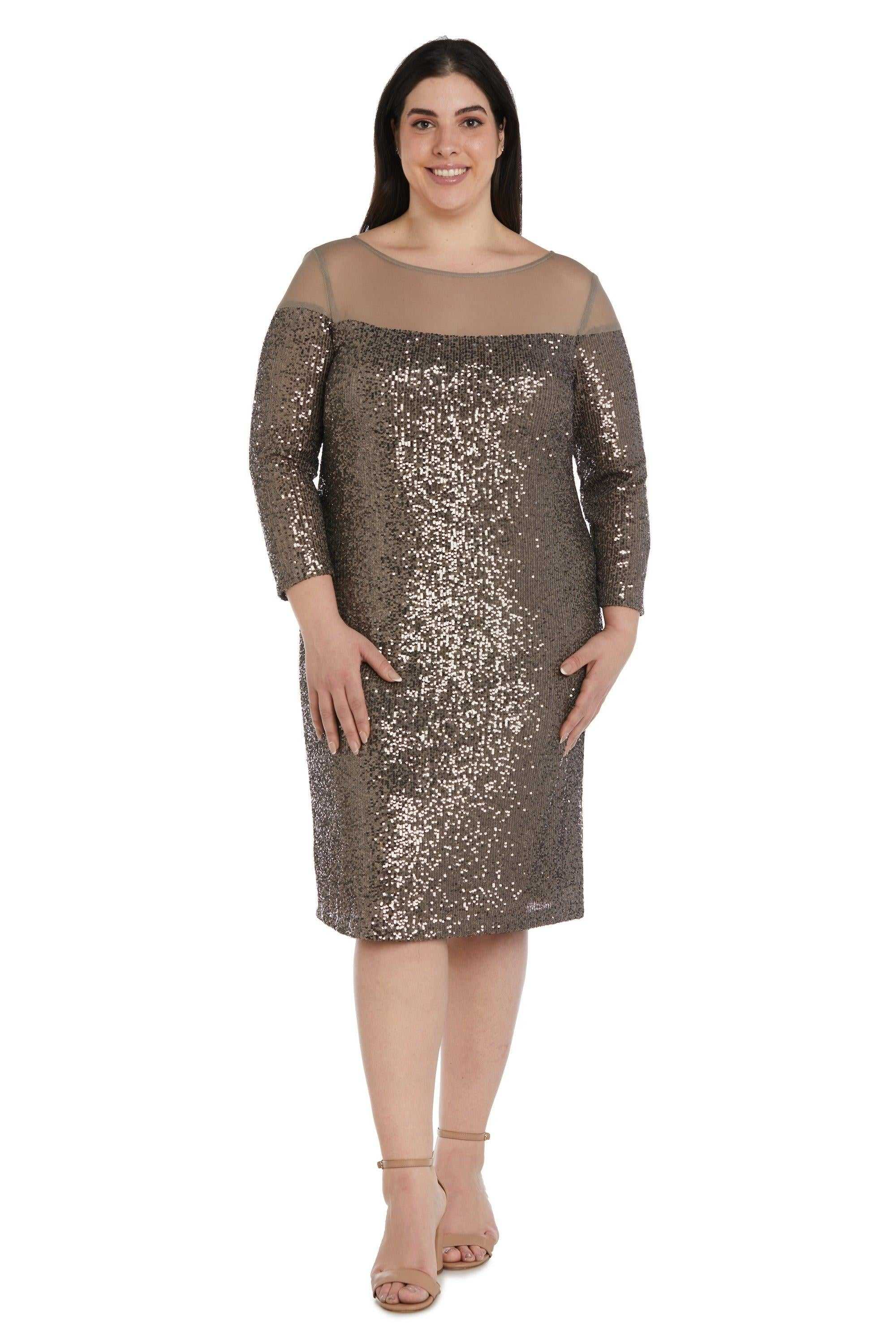 R&M Richards, R&M Richards 2428W Robe courte grande taille