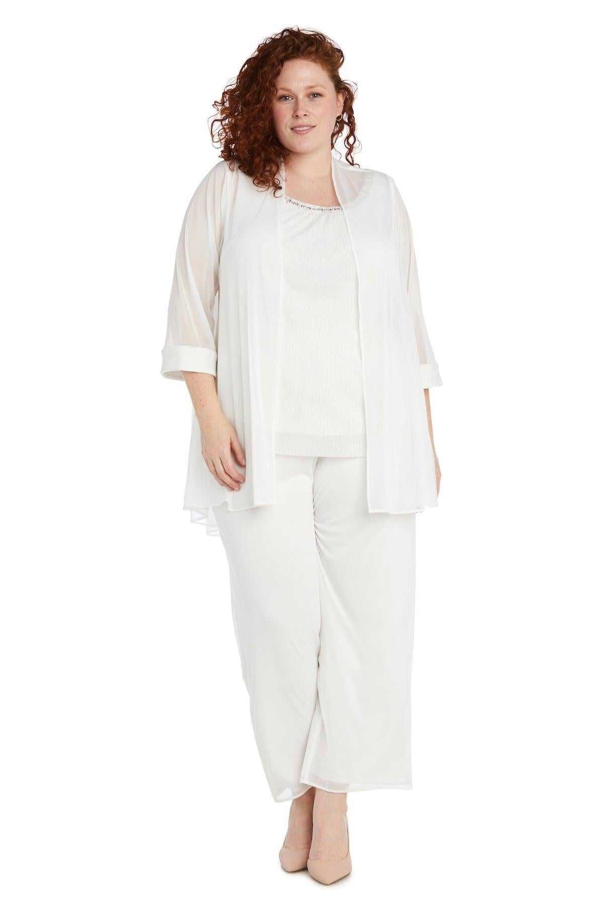 R&M Richards, R&M Richards 2593W Costume pantalon long formel grande taille