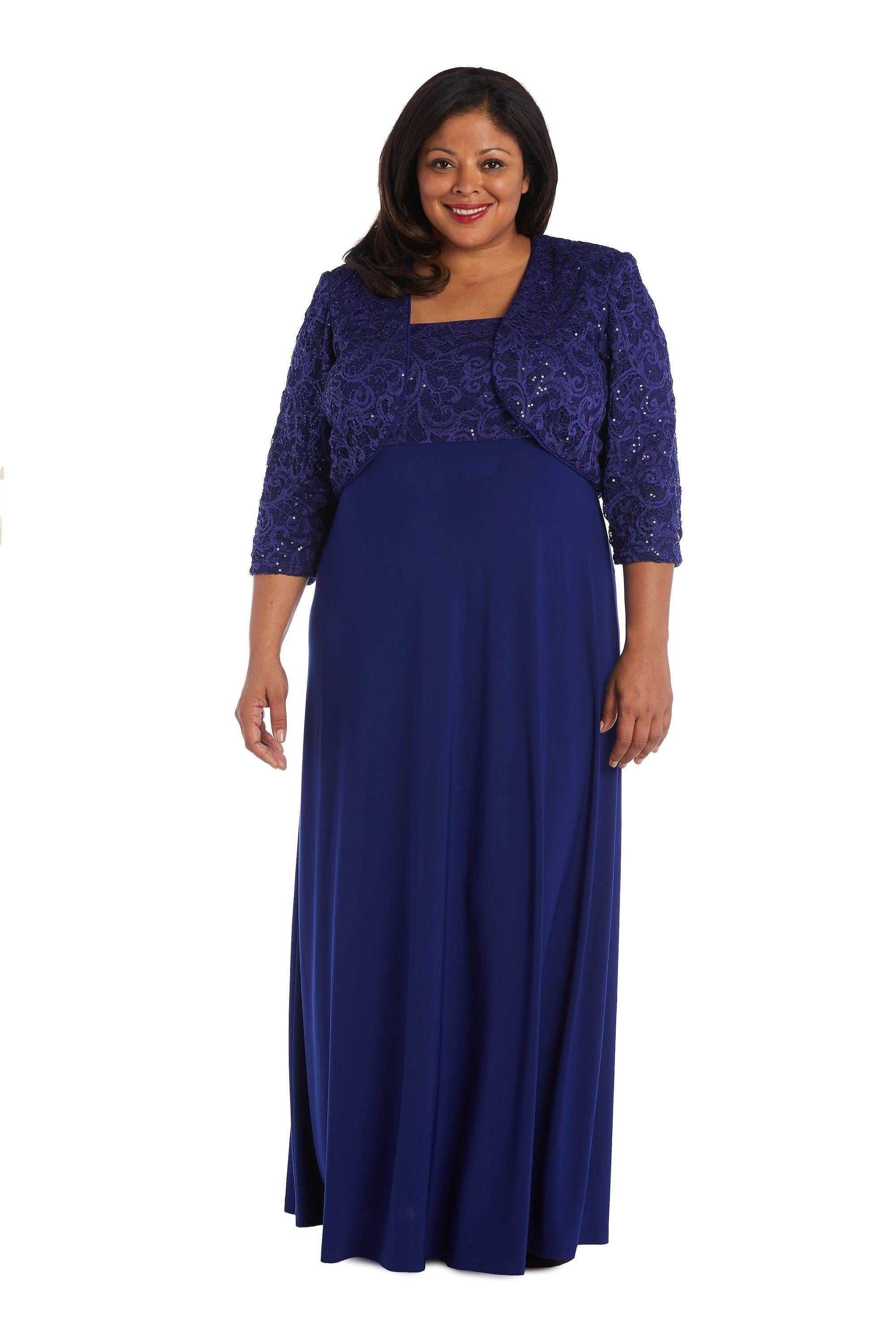 R&M Richards, R&M Richards 3606W Robe formelle longue grande taille