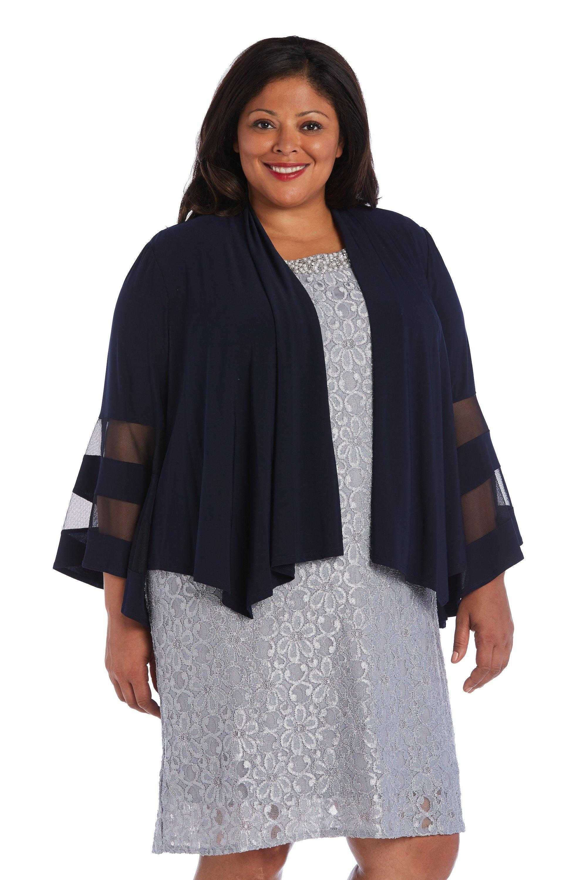 R&M Richards, R&M Richards 5268W Veste ouverte grande taille Vente