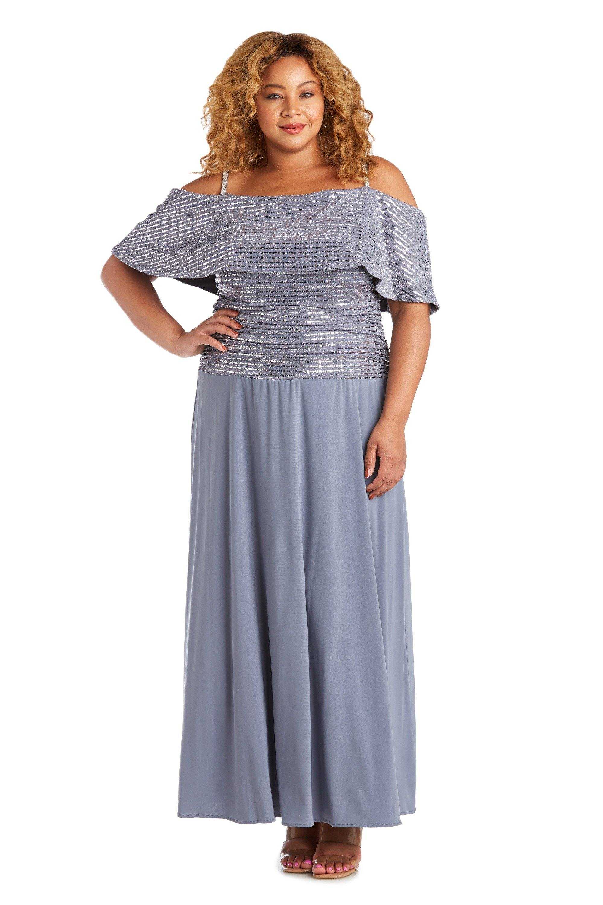 R&M Richards, R&M Richards 7047W Robe longue formelle grande taille