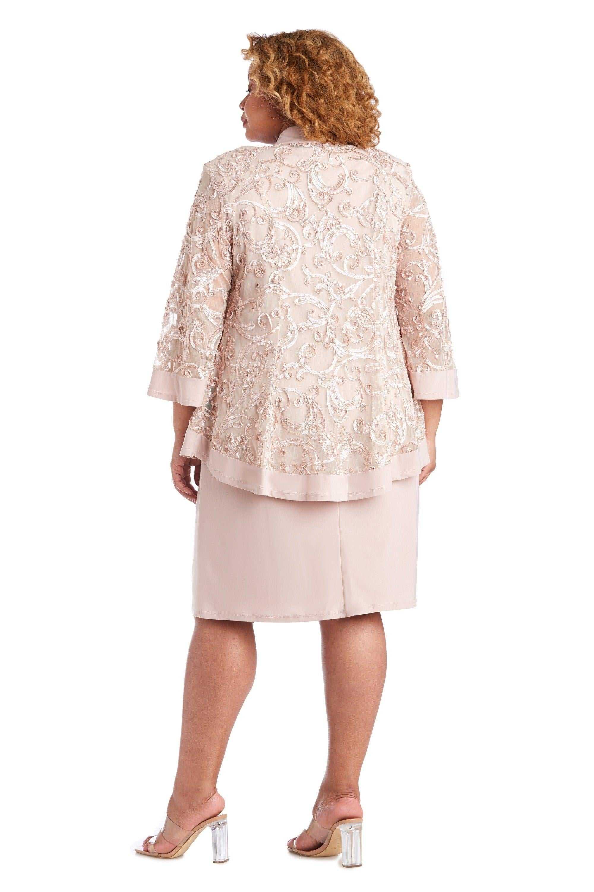 R&M Richards, R&M Richards 7077W Robe veste courte grande taille Vente