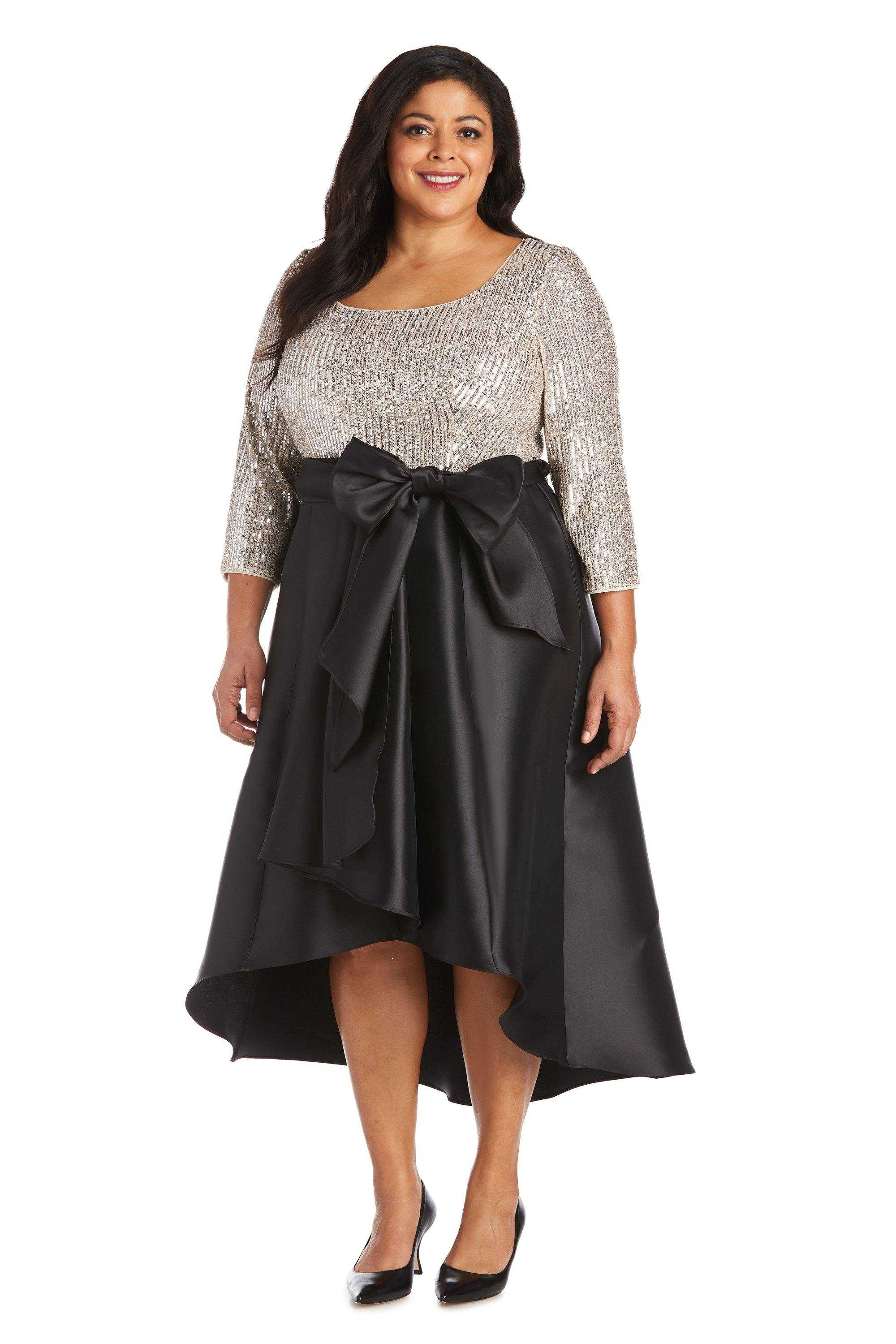 R&M Richards, R&M Richards 7411W Robe haute et basse grande taille