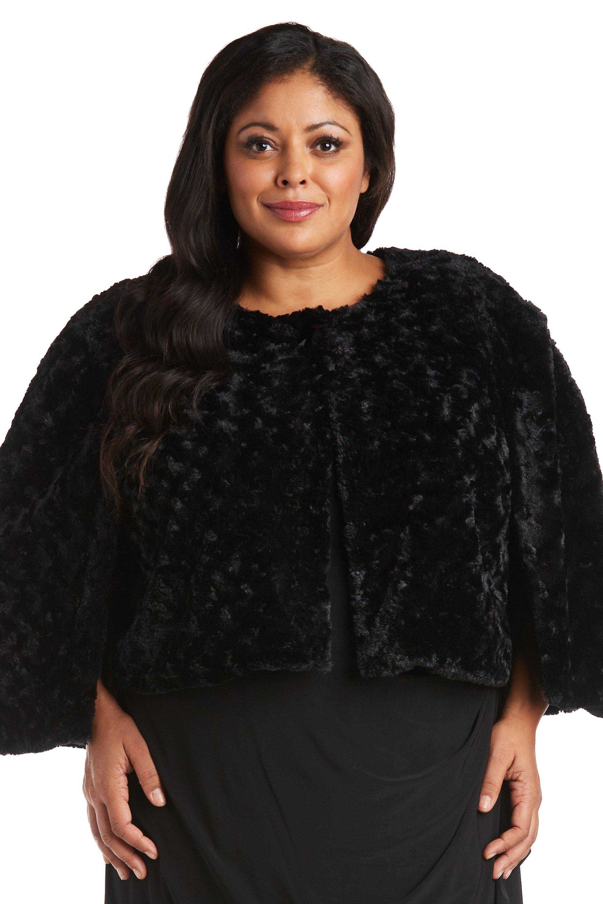 R&M Richards, R&M Richards 7532WN Veste capelet grande taille