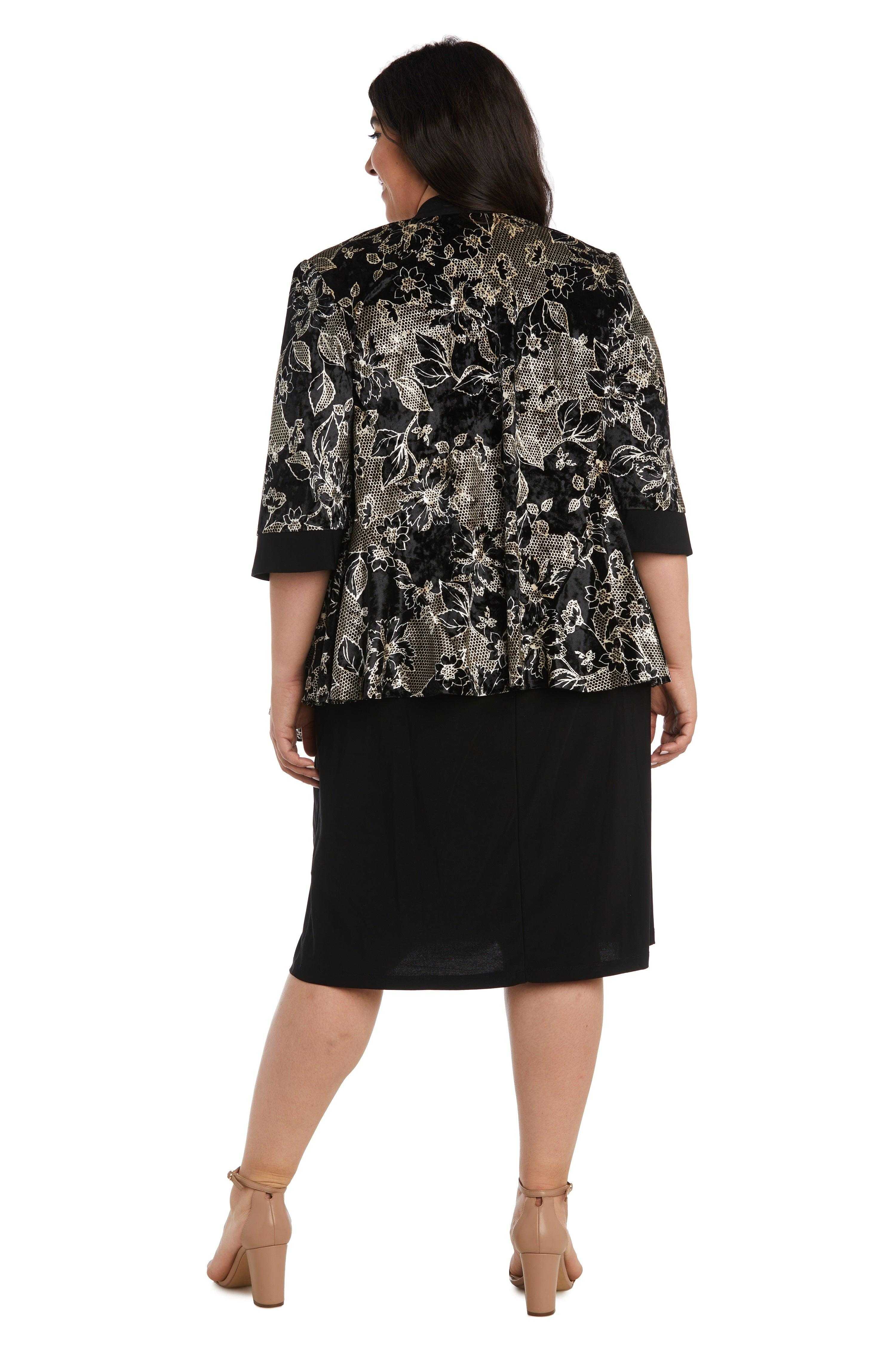 R&M Richards, R&M Richards 7688W Robe veste courte grande taille