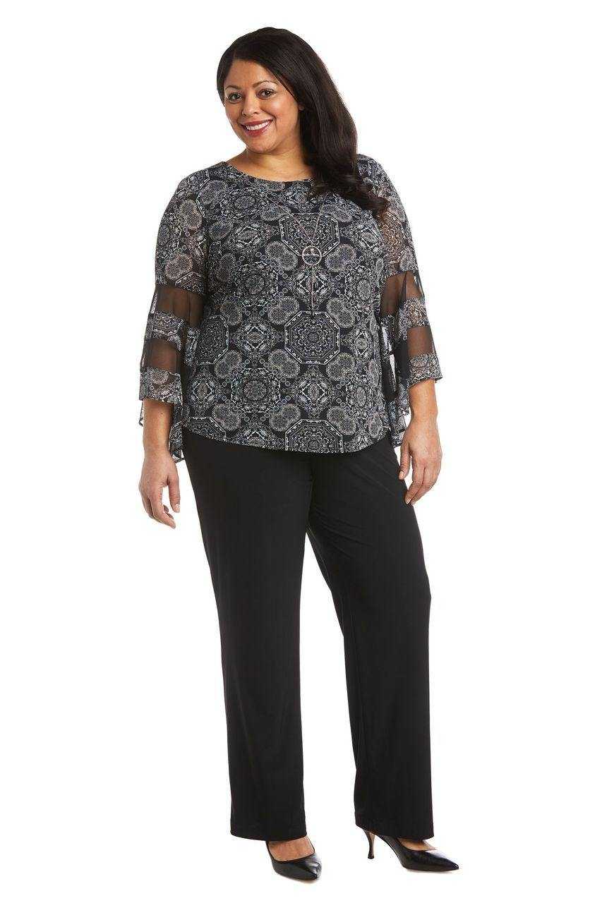 R&M Richards, R&M Richards 7848W Combinaison-pantalon formelle grande taille Vente