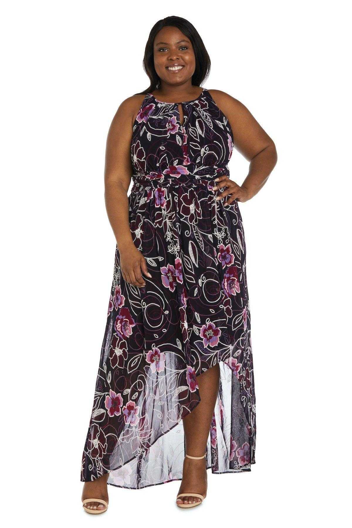 R&M Richards, R&M Richards 7958W Robe formelle haute et basse grande taille Vente