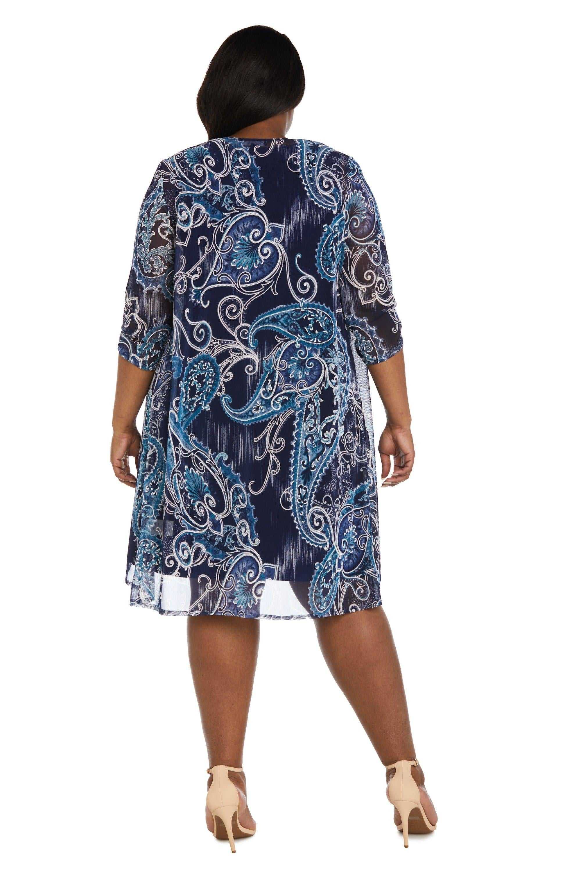 R&M Richards, R&M Richards 9187W Robe veste courte grande taille Vente