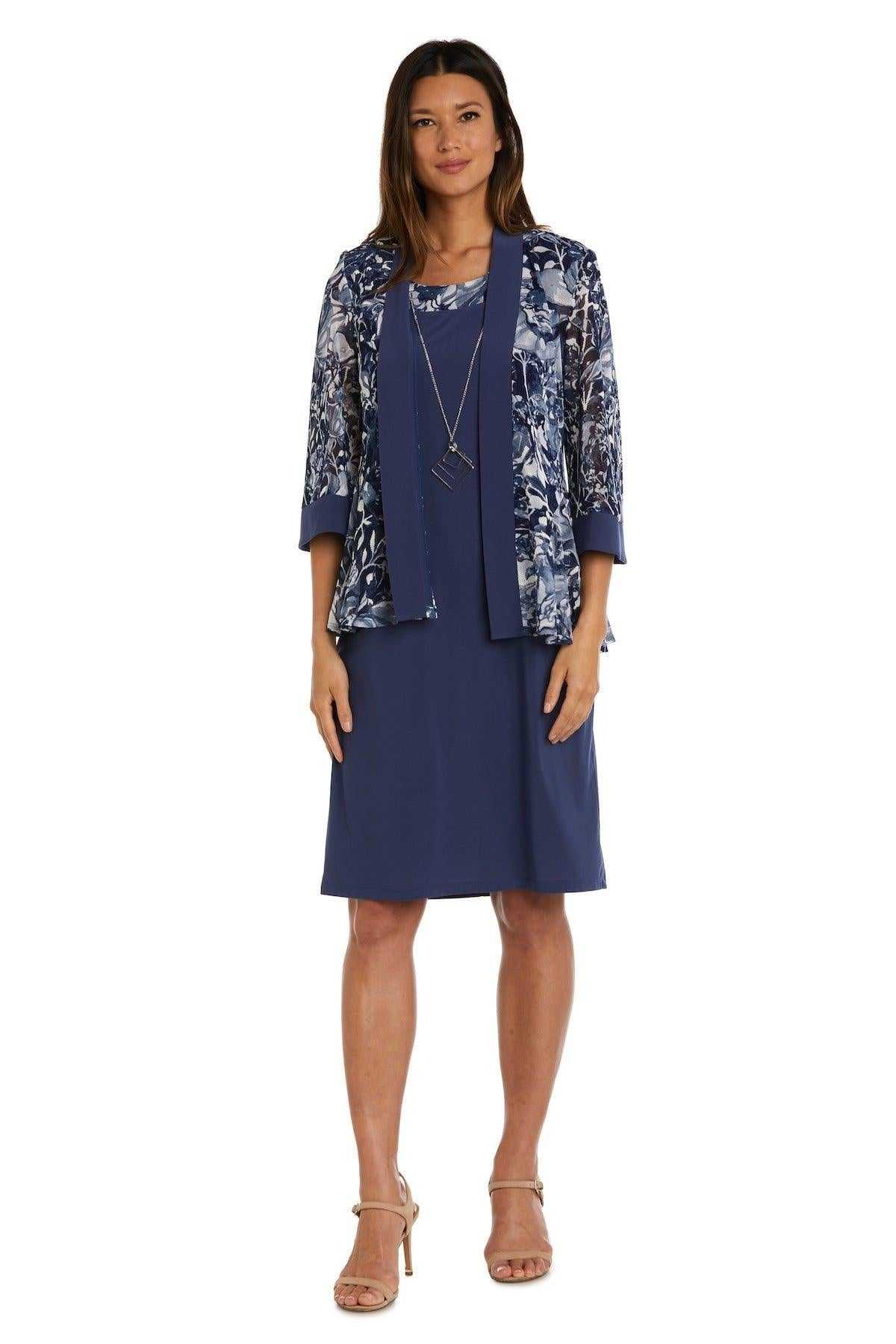 R&M Richards, R&M Richards 9649P Piece Petite Veste Courte Robe Vente