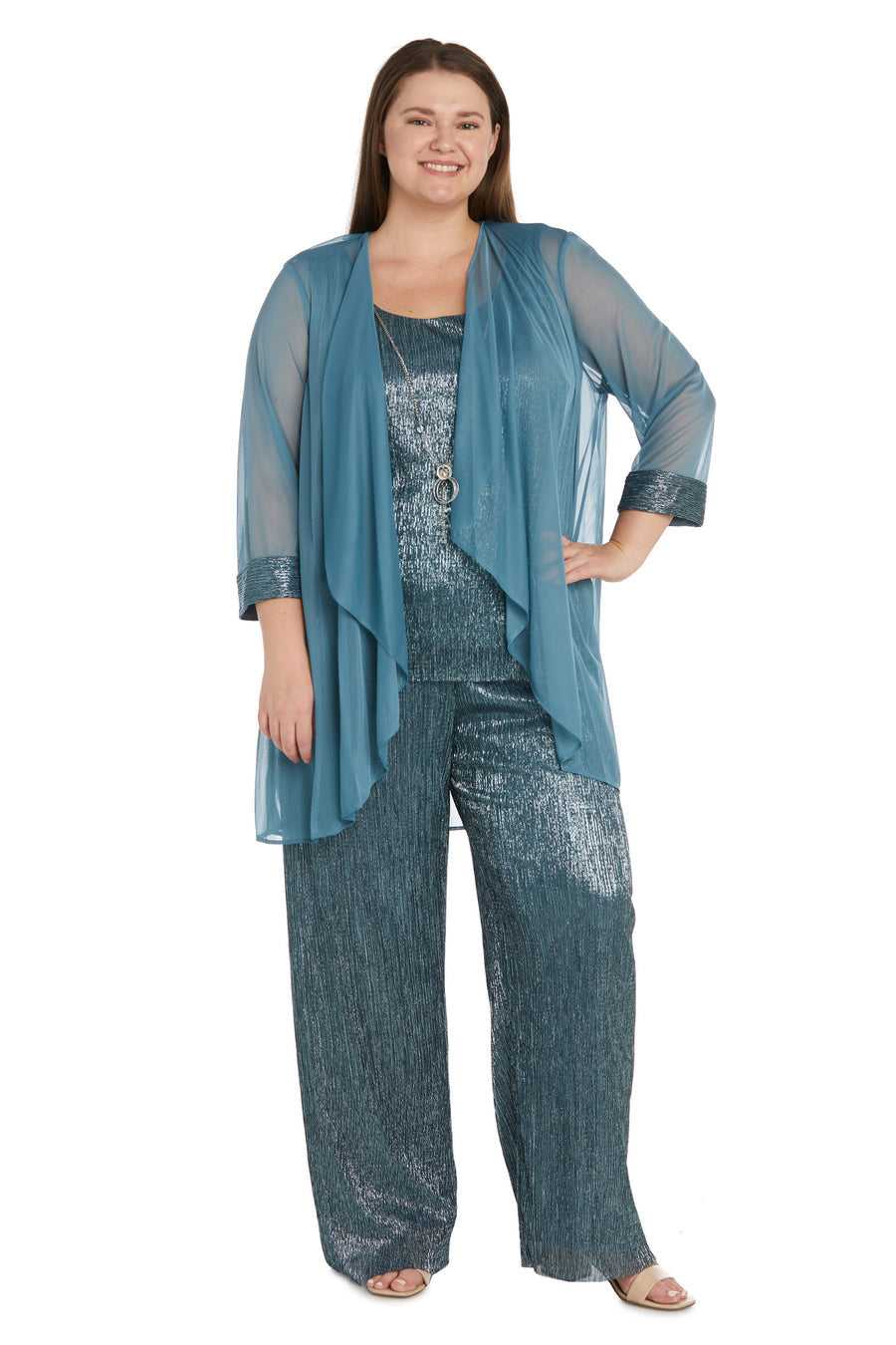 R&M Richards, R&M Richards 9722W Tailleur-pantalon formel grande taille