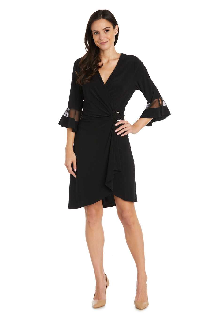 R&M Richards, R&M Richards 9871 Robe de cocktail courte longueur genou