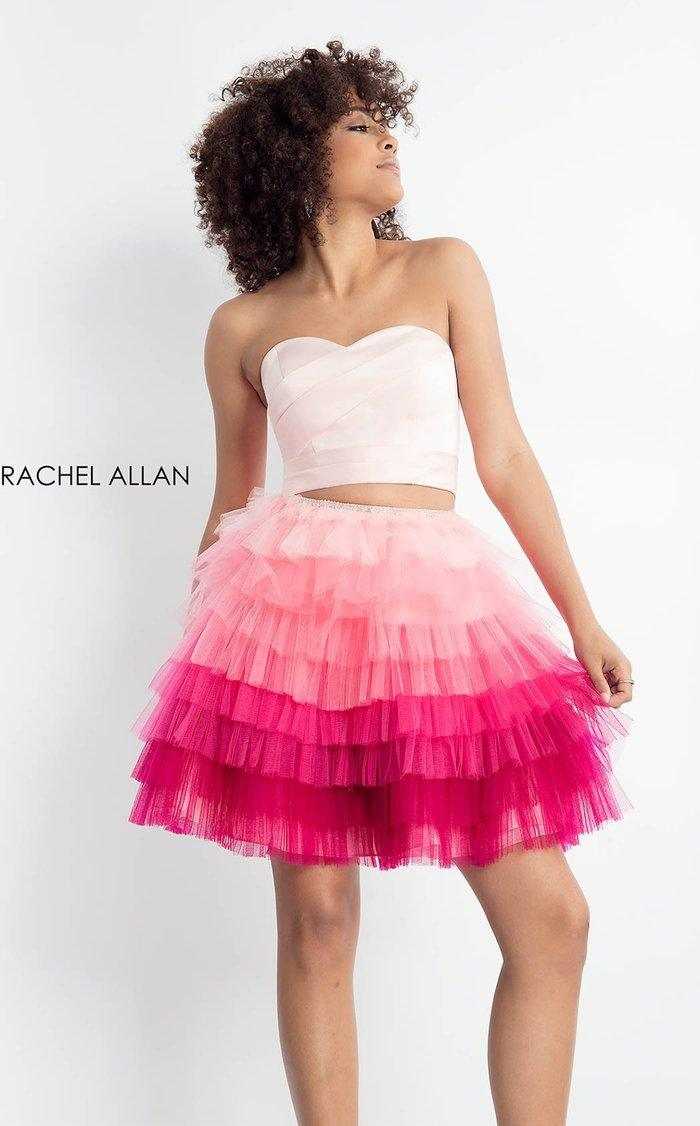 Rachel Allan, Rachel Allan robe de soirée courte sans bretelles 4596