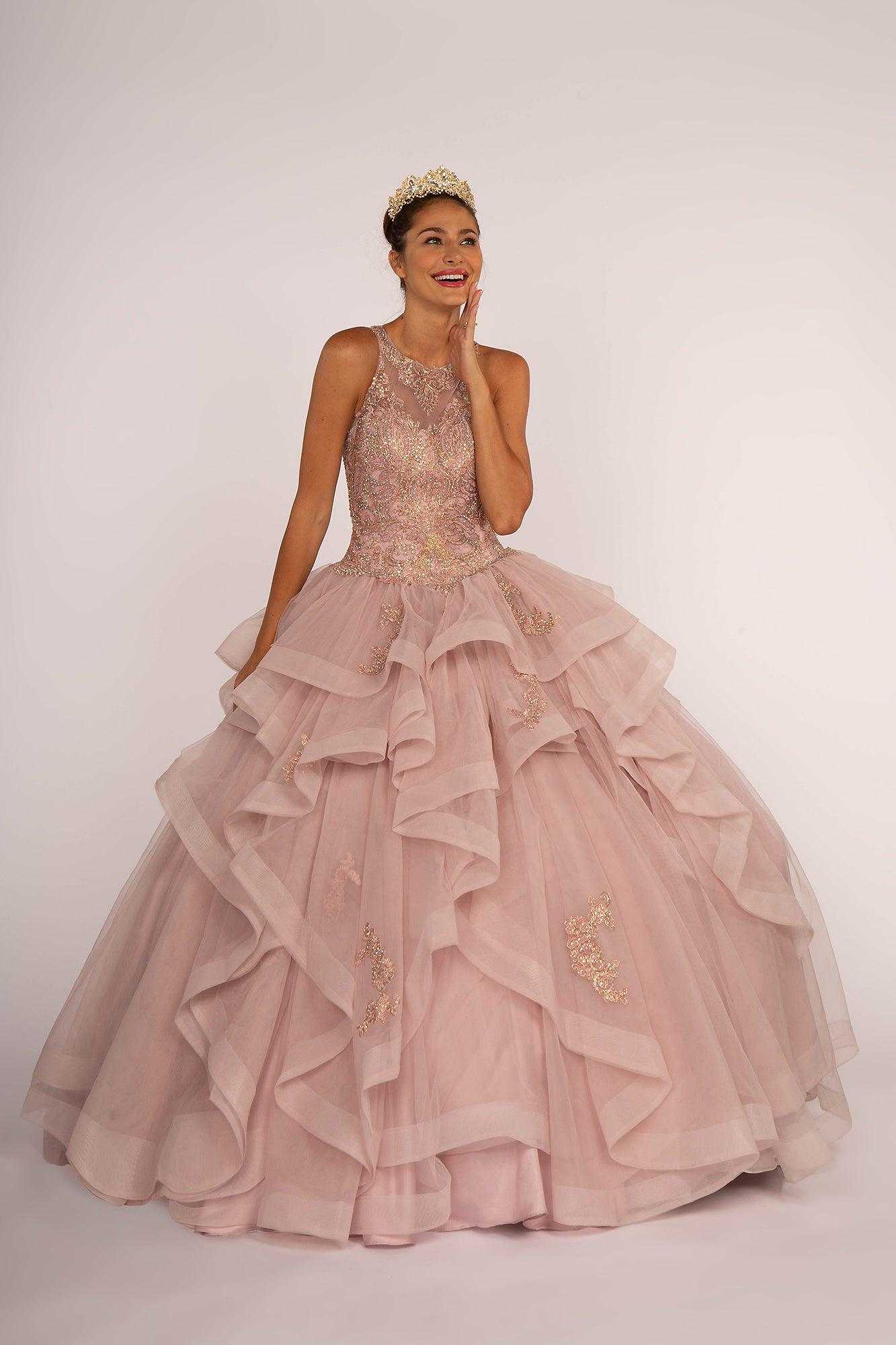 Elizabeth K., Robe Quinceanera Longue Robe Douce 16