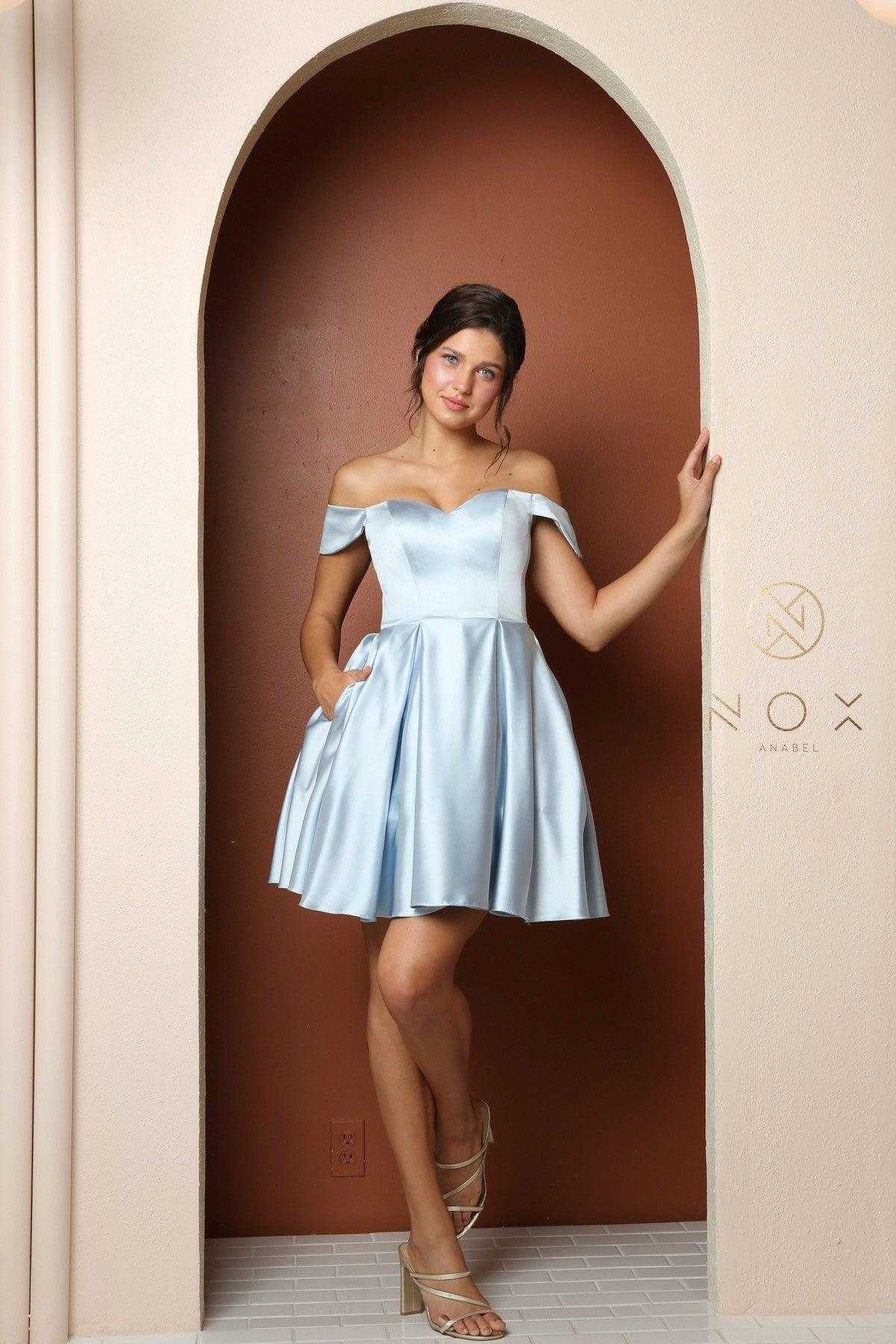 Nox Anabel, Robe de bal courte à épaules dénudées R773 Vente