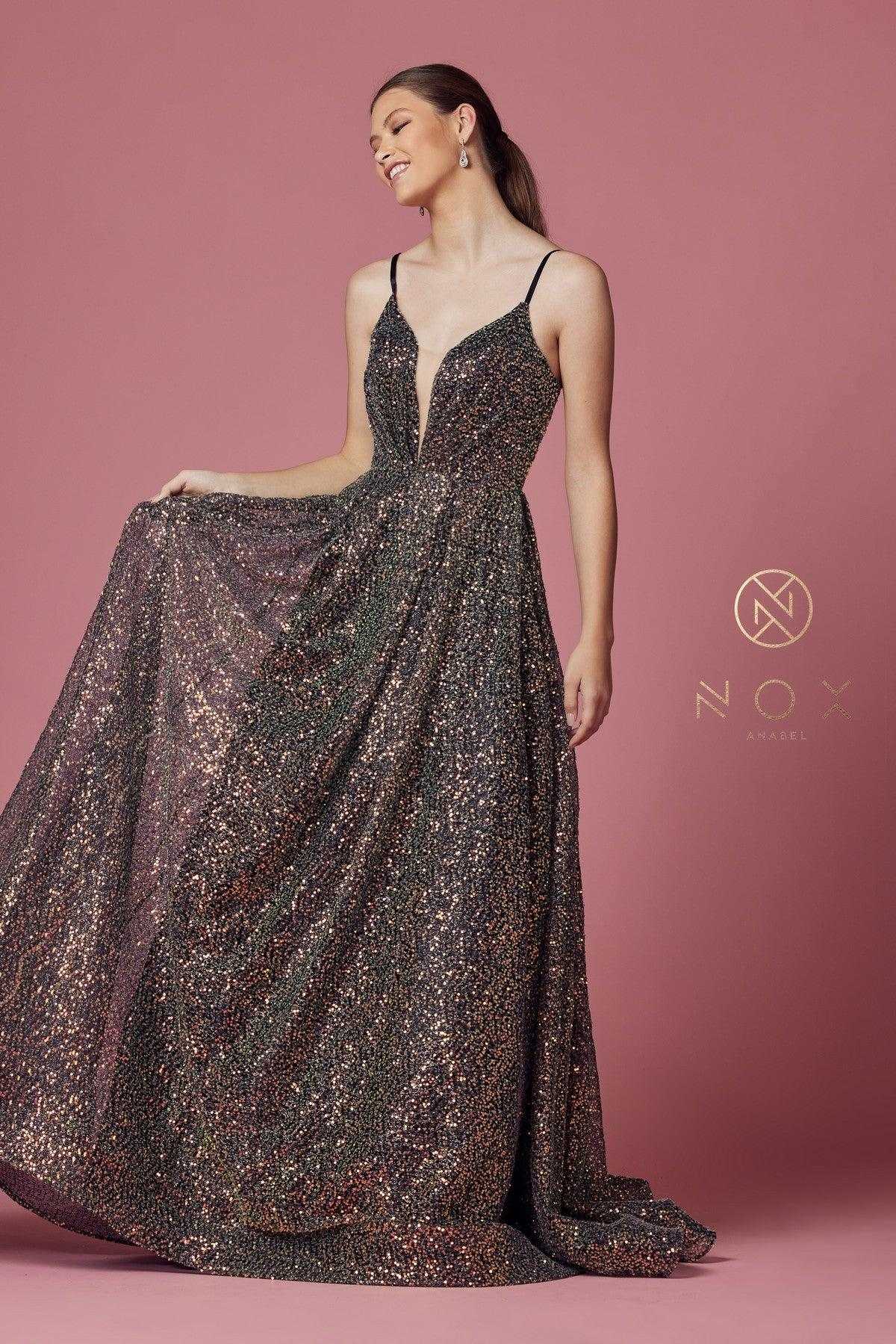 Nox Anabel, Robe de bal longue trapèze sexy