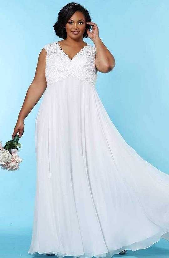 Le placard de Sydney, Robe de mariée longue grande taille Sydneys Closet