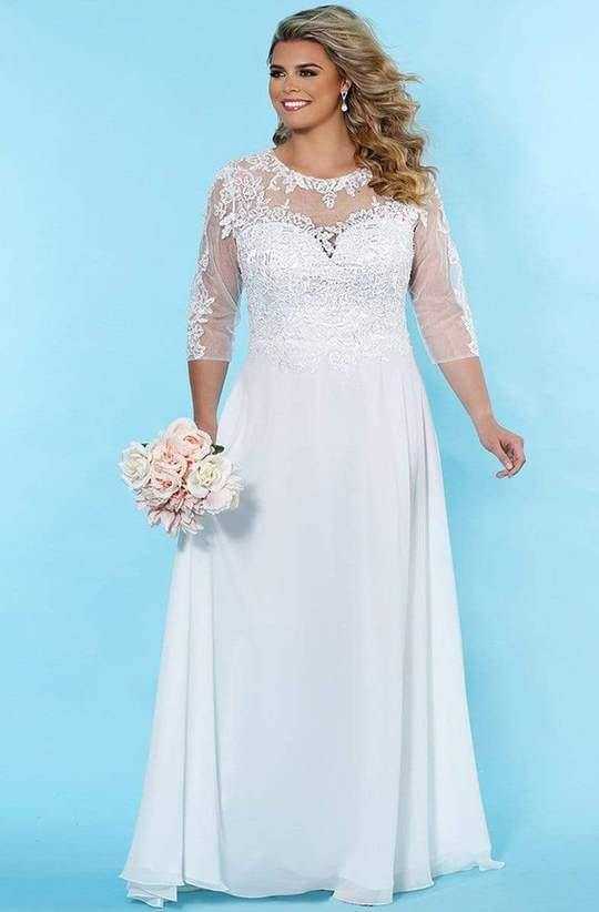 Le placard de Sydney, Robe de mariée longue grande taille Sydneys Closet