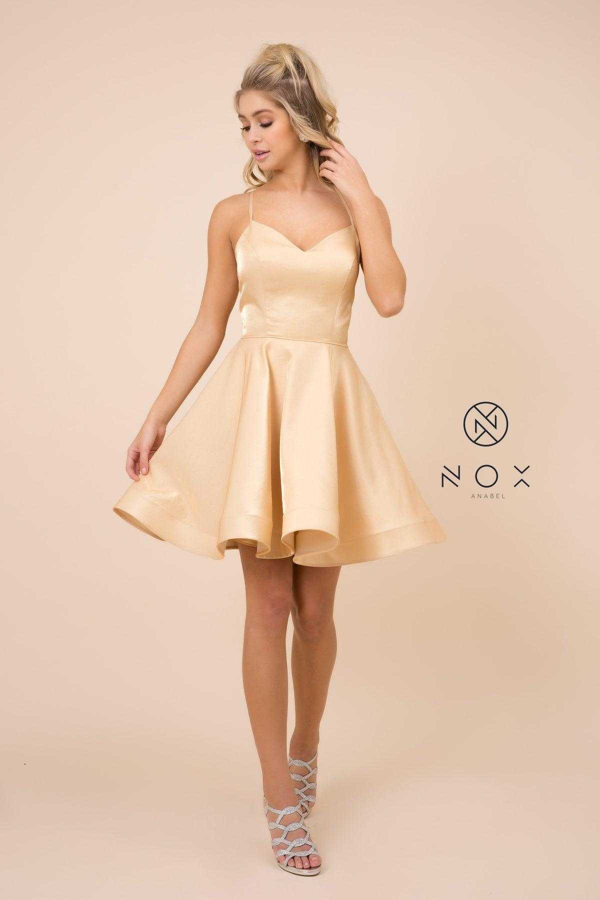 Nox Anabel, Robe de soirée courte sans manches cocktail