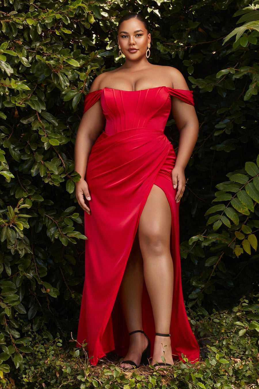 Cendrillon Divine, Rouge 20 Cendrillon Divine CD7484C Robe de bal longue grande taille Vente