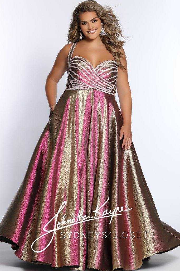 Le placard de Sydney, Sydneys Closet - Robe de bal longue métallisée grande taille